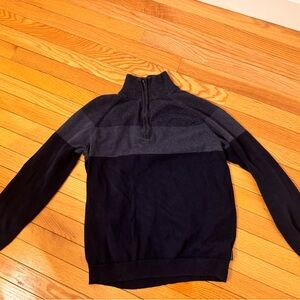 Calvin Klein Men's Black and Gray Sweater